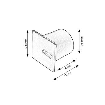 Rabalux - Iluminación de la escalera LED LED/3W/230V 3000K negro