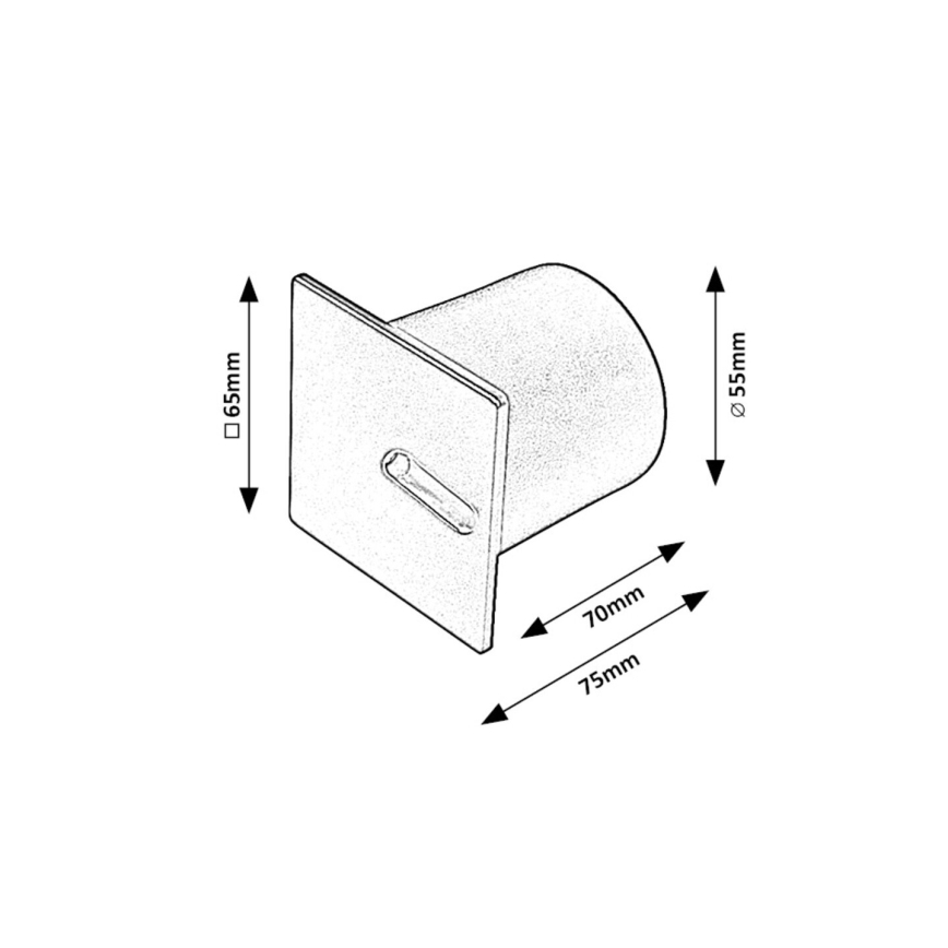 Rabalux - Iluminación de la escalera LED LED/3W/230V 3000K negro