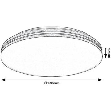 Rabalux - Plafón LED LED/18W/230V 4000K diá. 34 cm