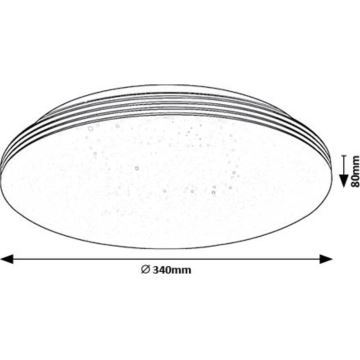 Rabalux - Plafón LED LED/18W/230V 4000K diá. 34 cm