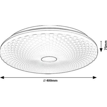 Rabalux - Plafón LED LED/24W/230V 4000K diá. 40 cm