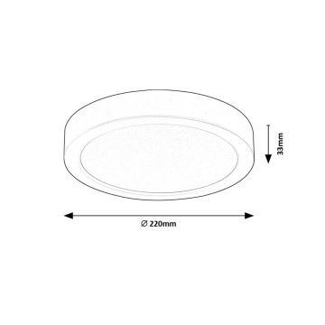 Rabalux - Plafón LED LED/24W/230V 3000K diá. 22 cm blanco