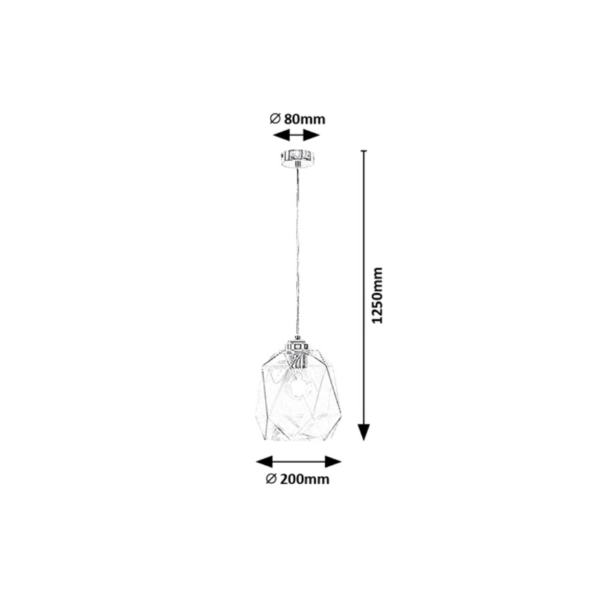 Rabalux - Lámpara colgante 1xE27/40W/230V