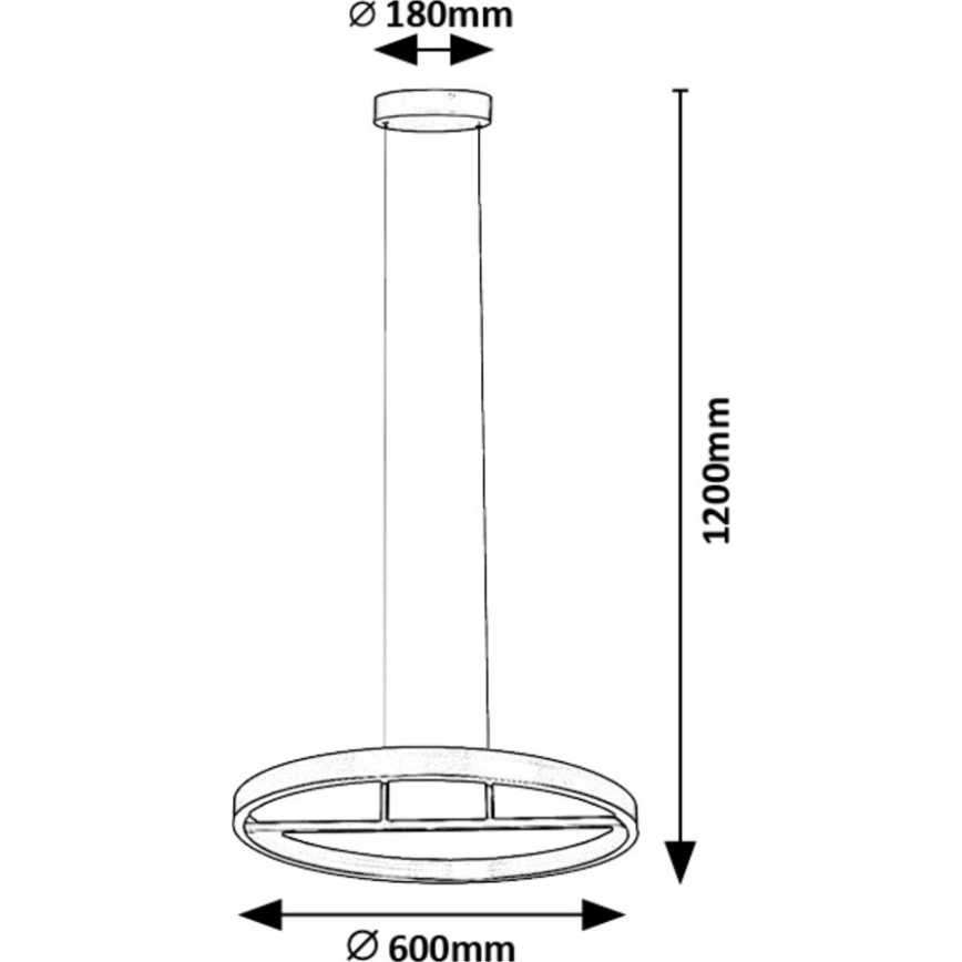 Rabalux - Lámpara LED colgante LED/42W/230V dorado