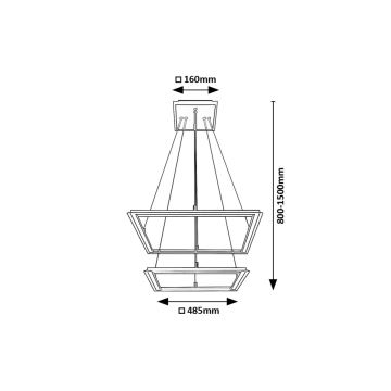 Rabalux - Lámpara LED colgante 2xLED/24W/230V 3000K