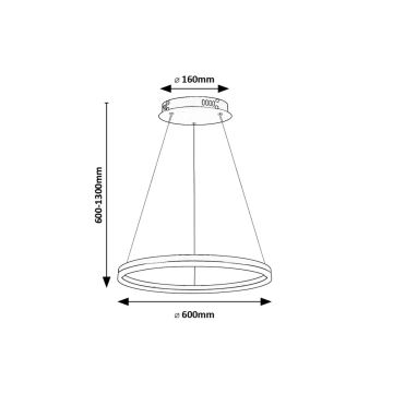 Rabalux - Lámpara LED colgante LED/35W/230V 3000/4000/6500K