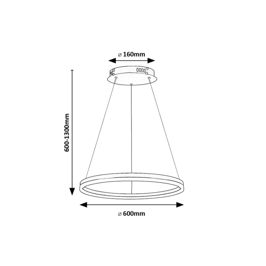 Rabalux - Lámpara LED colgante LED/35W/230V 3000/4000/6500K