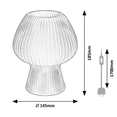 Rabalux - Lámpara de mesa 1xE14/60W/230V blanco