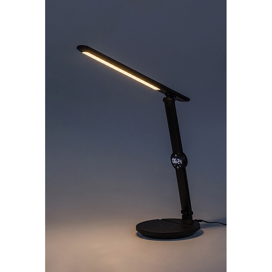 Rabalux - Lámpara de mesa regulable LED táctil con mostrar LED/9W/230V 3000/4000/6500K