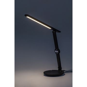Rabalux - Lámpara de mesa regulable LED táctil con mostrar LED/9W/230V 3000/4000/6500K