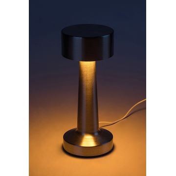 Rabalux 74208 - Lámpara de mesa táctil LED recargable SENAN LED/2,7W/5V 1200mAh cromo