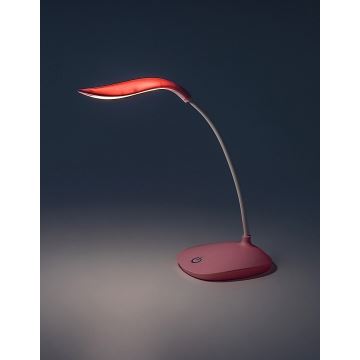 Rabalux - Lámpara de mesa LED flexible y regulable LED/2W/5V rosa