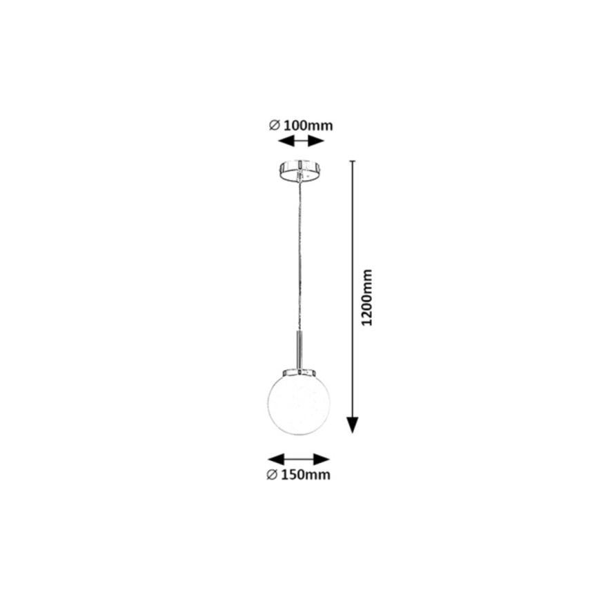 Rabalux - Lámpara de baño en cadena 1xE14/40W/230V IP44 cromo brillo