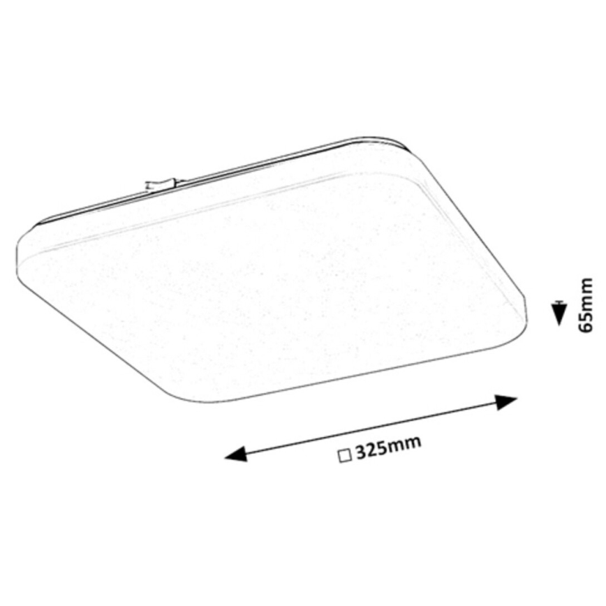 Rabalux - Plafón LED con sensor LED/20W/230V 4000K 32x32cm