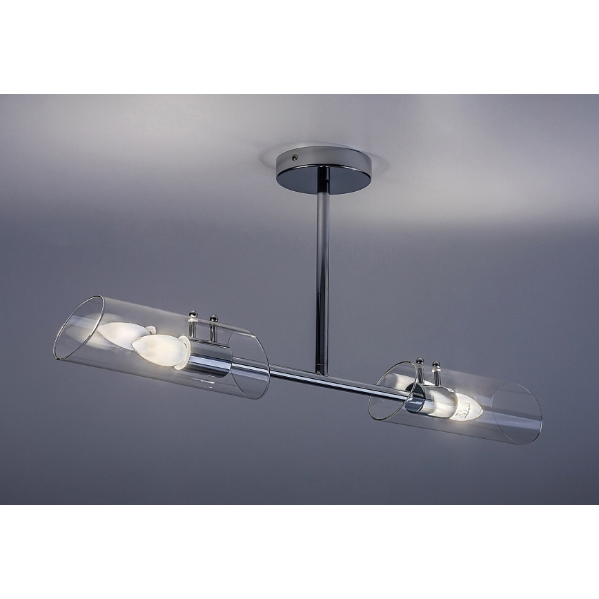 Rabalux - Lámpara colgante de baño 2xE14/12W/230V IP44 cromo