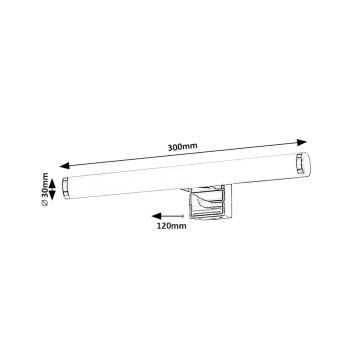 Rabalux - Iluminación LED para espejos de baño LED/5W/230V IP44