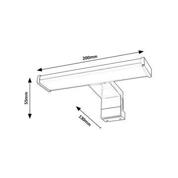 Rabalux - Iluminación LED para espejos de baño LED/4W/230V IP44