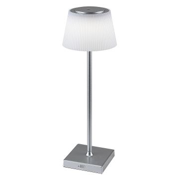 Rabalux - Lámpara de mesa LED recargable y regulable LED/4W/3,7V 1800 mAh 3000-5000K IP44 plata