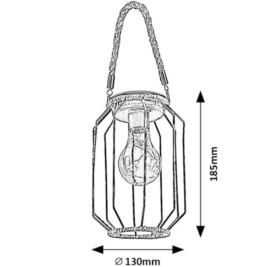 Rabalux - Lámpara solar LED LED/0,2W/1,2V IP44