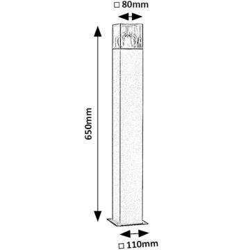 Rabalux - Lámpara de exterior 1xE27/60W/230V IP54 negro