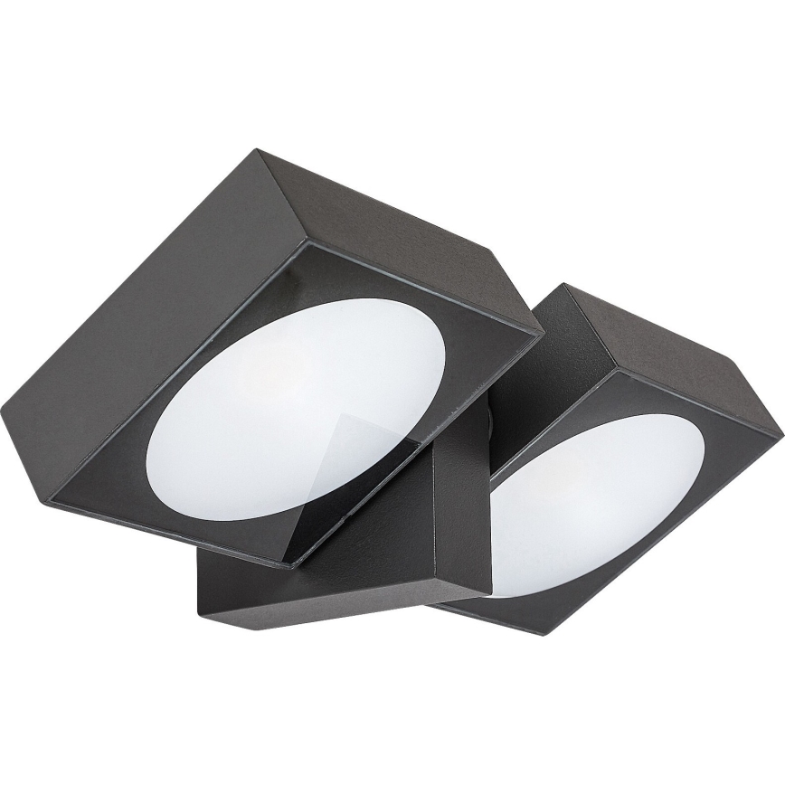 Rabalux - Aplique LED de exterior 2xLED/7W/230V IP54 antracita