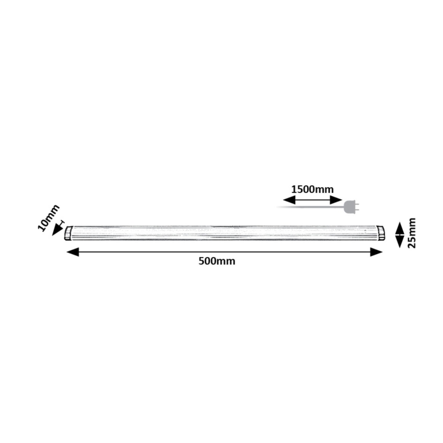 Rabalux - Luz LED regulable bajo el mueble de cocina LED/5W/230V 4000K 50 cm