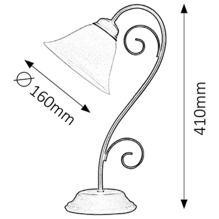 Rabalux 7812 - Lámpara de mesa ATHEN 1xE14/40W/230V