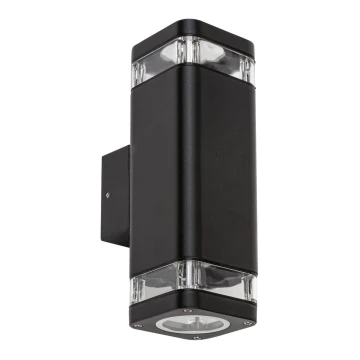 Rabalux - Aplique exterior 2xGU10/25W/230V IP44 negro