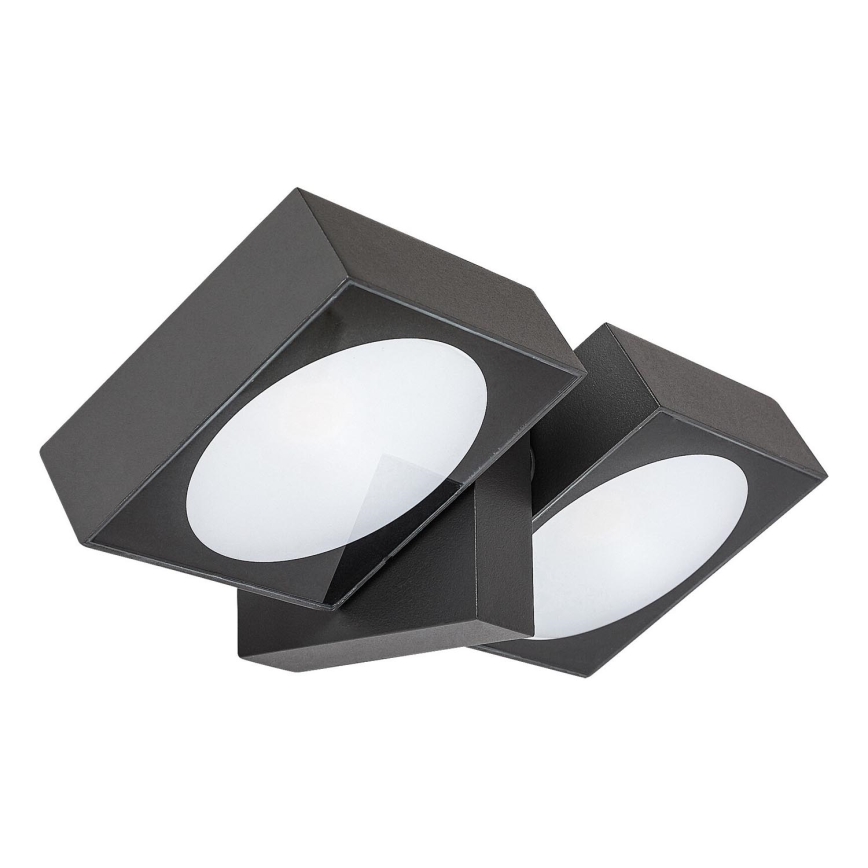 Rabalux - Aplique LED de exterior 2xLED/7W/230V IP54 antracita