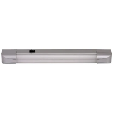 Rabalux - Iluminación para encimeras de cocina BAND LIGHT 1xG13/10W/230V 39,5 cm plata