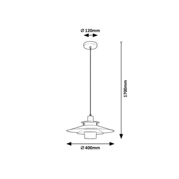 Rabalux - Lámpara de araña de cable 1xE27/40W/230V