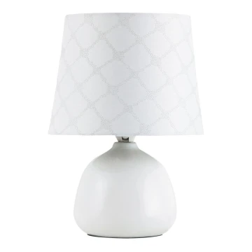 Rabalux - Lámpara de mesa E14/40W blanco