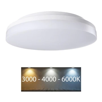 Rabalux - Plafón de baño LED LED/18W/230V IP54 3000K/4000K/6000K