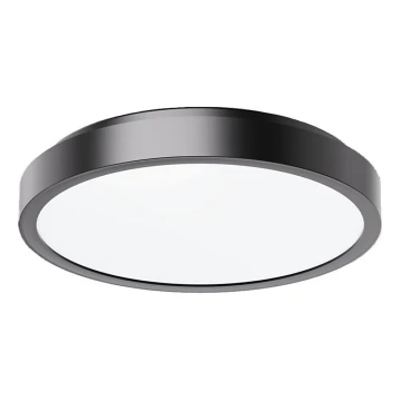 Rabalux - Plafón LED de baño LED/36W/230V IP44 4000K diá. 35 cm negro