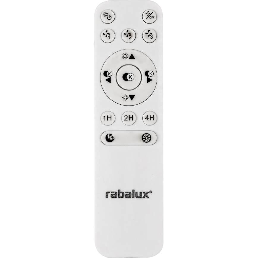 Rabalux - Plafón LED Regulable con ventilador LED/40W/230V + CR 3000-6500K