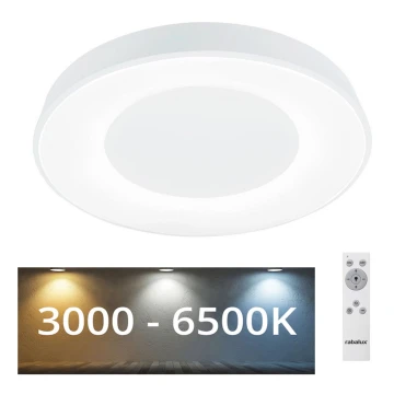 Rabalux - Plafón LED Regulable LED/38W/230V blanco + CR 3000-6500K