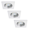 Rabalux - SET 3x Lámpara empotrable de baño LED 1xGU10/3W/230V IP44