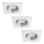 Rabalux - SET 3x Lámpara empotrable de baño LED 1xGU10/3W/230V IP44