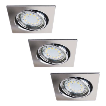 Rabalux - SET 3x Lámpara empotrable LED 3xGU10/3W/230V IP40