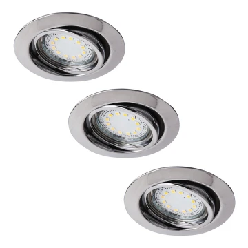 Rabalux - SET 3xLED Lámpara empotrada 3xGU10/3W/230V IP40