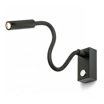 RED - Design Rendl - R10541 - Lámpara LED flexible AIM LED/3W/230V negro