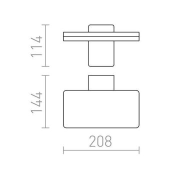 RED - Design Rendl - R11947- Aplique LED para exterior RINA LED/12W/230V IP65