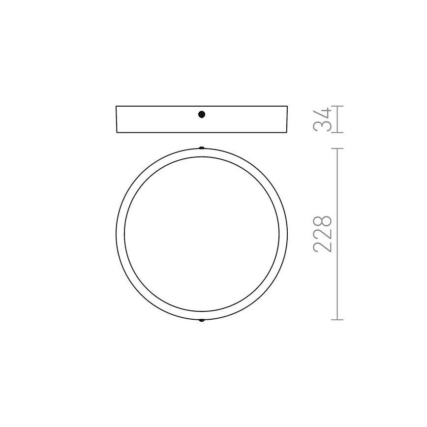 RED - Design Rendl - R12804 - Plafón LED HUE LED/24W/230V