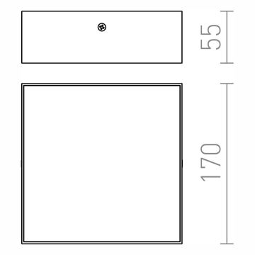 RED - Design Rendl - R12849 - Plafón LED LARISA LED/15W/230V negro