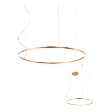 Redo 01-1713 - Lámpara colgante LED regulable en cadena ORBIT LED/55W/230V bronce