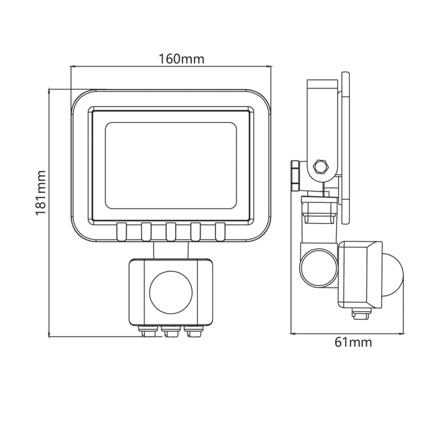 Reflector LED con sensor LED/30W/230V IP65