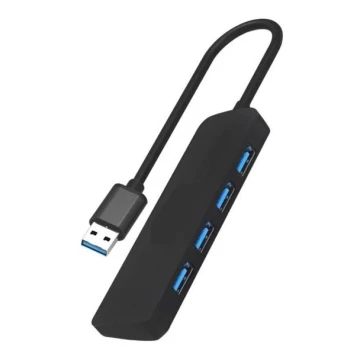 Regleta USB 4xUSB-A 3.0 negro
