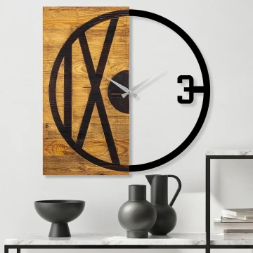 Reloj de pared 58x58 cm 1xAA madera/metal