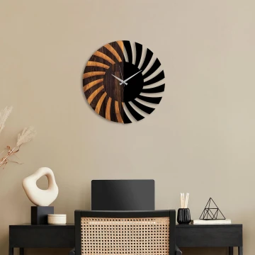 Reloj de pared diá. 56 cm 1xAA madera/metal