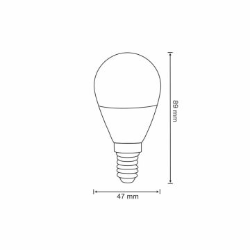 RGB Bombilla LED regulable G45 E14/5,5W/230V 3000-6500K Wi-fi Tuya